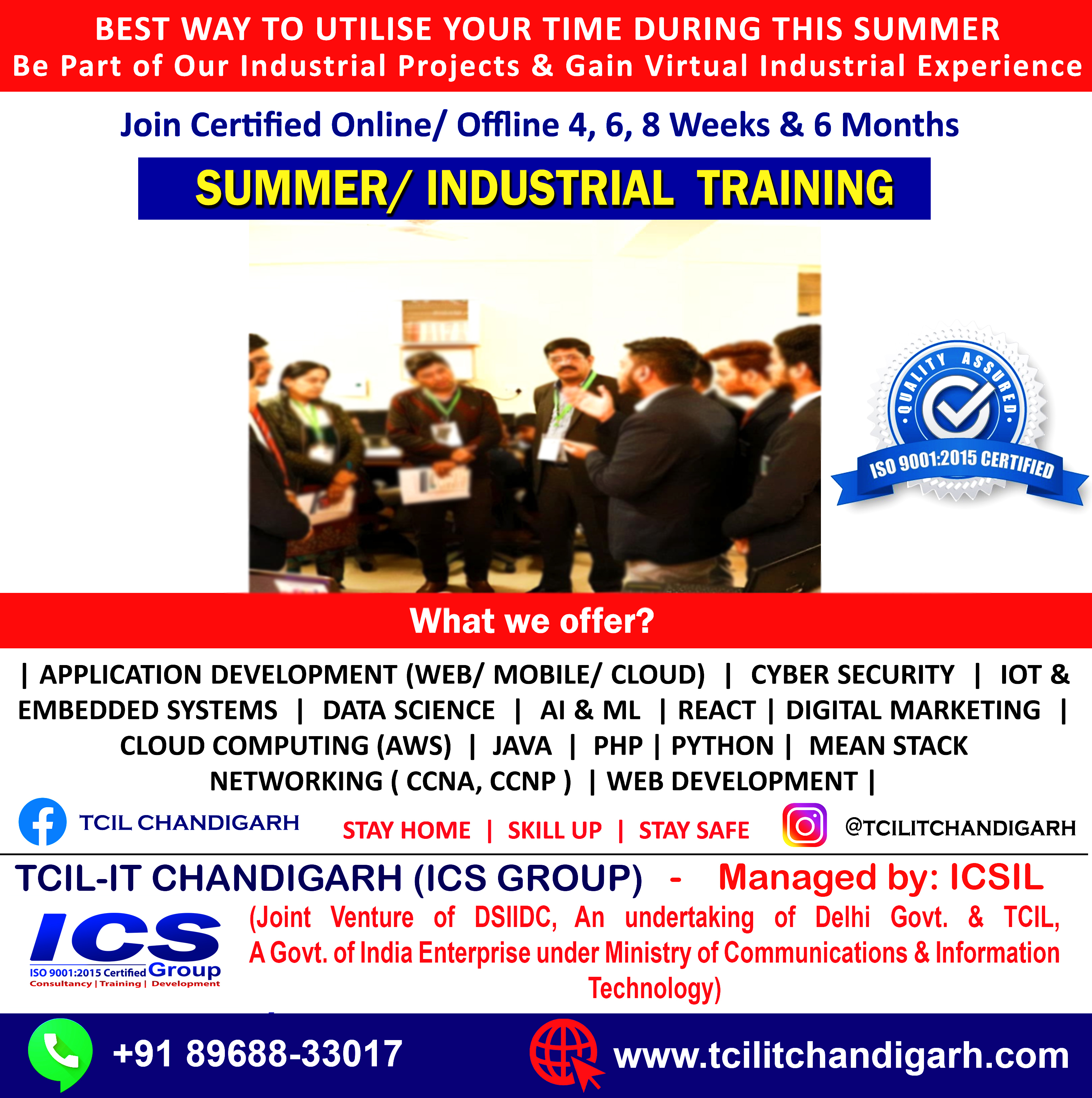 6 Weeks Summer Training in Chandigarh Mohali